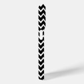 Zwarte en witte Chevron Case-Mate iPhone Case (Achterkant / Rechts)