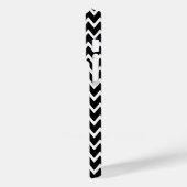 Zwarte en witte Chevron Case-Mate iPhone Case (Achterkant / Links)