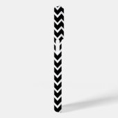 Zwarte en witte Chevron Case-Mate iPhone Case (Achterkant / Rechts)