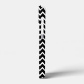 Zwarte en witte Chevron Case-Mate iPhone Case (Achterkant / Links)