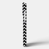 Zwarte en witte Chevron Case-Mate iPhone Case (Achterkant / Links)