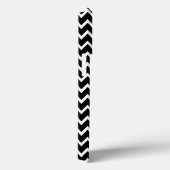 Zwarte en witte Chevron Case-Mate iPhone Case (Achterkant / Rechts)