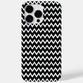 Zwarte en witte Chevron Case-Mate iPhone Case (Achterkant)