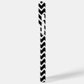 Zwarte en witte Chevron Case-Mate iPhone Case (Achterkant / Links)