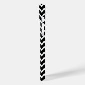 Zwarte en witte Chevron Case-Mate iPhone Case (Achterkant / Links)