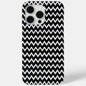 Zwarte en witte Chevron Case-Mate iPhone Case (Achterkant)