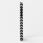 Zwarte en witte Chevron Case-Mate iPhone Case (Achterkant/links)