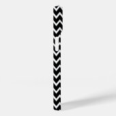 Zwarte en witte Chevron Case-Mate iPhone Case (Achterkant / Rechts)