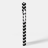 Zwarte en witte Chevron Case-Mate iPhone Case (Achterkant / Links)