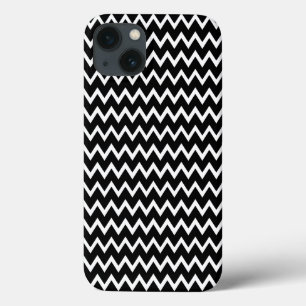 Zwarte en witte Chevron Case-Mate iPhone Case