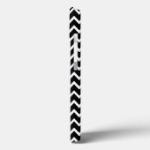 Zwarte en witte Chevron Case-Mate iPhone Case (Achterkant / Links)