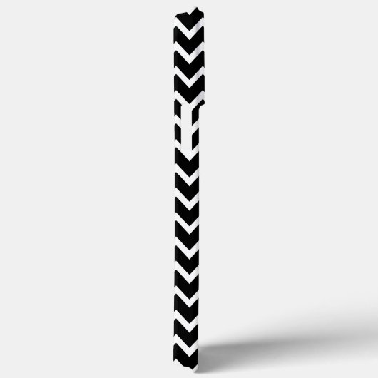 Zwarte en witte Chevron Case-Mate iPhone Case (Achterkant / Rechts)