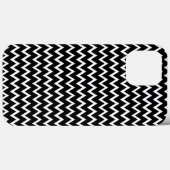 Zwarte en witte Chevron Case-Mate iPhone Case (Achterkant (horizontaal))