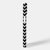 Zwarte en witte Chevron Case-Mate iPhone Case (Achterkant / Rechts)