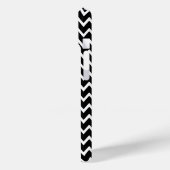Zwarte en witte Chevron Case-Mate iPhone Case (Achterkant / Links)