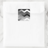 Zwarte en witte Chevron Envelope Stickers (Tas)