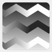 Zwarte en witte Chevron Envelope Stickers (Voorkant)