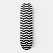 Zwarte en witte Chevron Persoonlijk Skateboard (Voorkant)