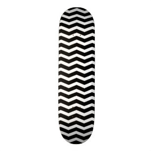 Zwarte en witte Chevron Persoonlijk Skateboard