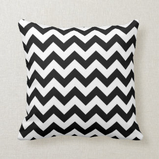 Zwarte en witte Chevron Pillow Kussen