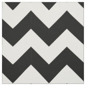 Zwarte en witte Chevron Stof (Swatch)