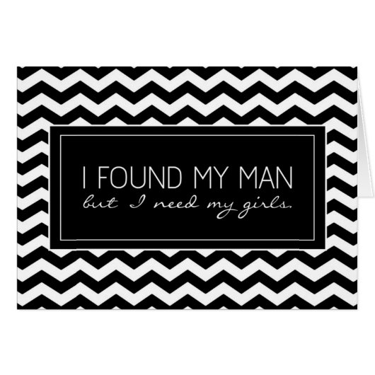 Zwarte en witte Chevron Stripe Junior Bridesmaid (Voorkant Horizontaal)