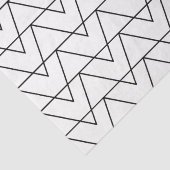 Zwarte en witte Chevron Stripe Tissuepapier (Detail)