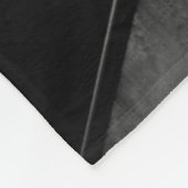 ZWARTE EN WITTE CHEVRON WALLPAPIER FLEECE DEKEN (Hoek)