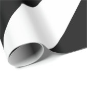 Zwarte en witte Chevrons Cadeaupapier (Rol Hoek)