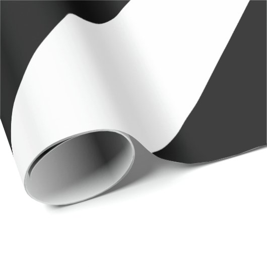 Zwarte en witte Chevrons Cadeaupapier (Rol Hoek)
