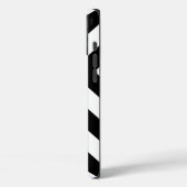 Zwarte en witte Chevrons Case-Mate iPhone Case (Achterkant / Links)