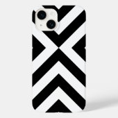 Zwarte en witte Chevrons Case-Mate iPhone Case (Achterkant)