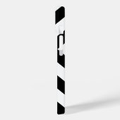 Zwarte en witte Chevrons Case-Mate iPhone Case (Achterkant / Links)