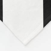 Zwarte en witte Chevrons Fleece Deken (Hoek)