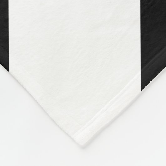 Zwarte en witte Chevrons Fleece Deken (Hoek)