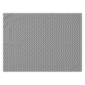 Zwarte en witte Chevrons Tafelkleed (Voorkant (Horizontaal))