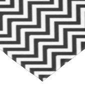 Zwarte en witte Chevrons Tafelkleed (Gekanteld)