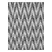 Zwarte en witte Chevrons Tafelkleed (Voorkant)