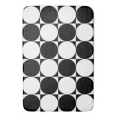 ZWARTE EN WITTE CIRCLS BADMAT (Voorkant Verticaal)