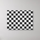 ZWARTE EN WITTE CIRCLS CANVAS AFDRUK (Voorkant)