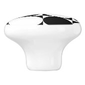ZWARTE EN WITTE CIRCLS KERAMISCHE KNOP (Zijkant)