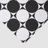 ZWARTE EN WITTE CIRCLS TISSUEPAPIER (Detail)