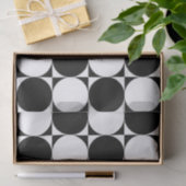 ZWARTE EN WITTE CIRCLS TISSUEPAPIER (Geschenk)