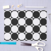 ZWARTE EN WITTE CIRCLS TISSUEPAPIER (Craft)