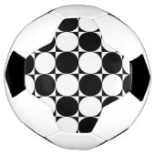 ZWARTE EN WITTE CIRCLS VOETBAL (Gedraaid)