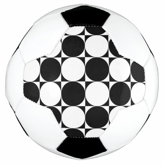 ZWARTE EN WITTE CIRCLS VOETBAL (Voorkant)