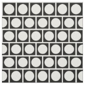 Zwarte en witte cirkels en vierkantjes stof (Swatch)