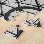 Zwarte en witte cirkels legpuzzel (Zijkant)