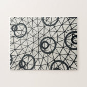 Zwarte en witte cirkels legpuzzel (Horizontaal)