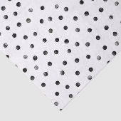 Zwarte en witte Confetti Stippen Tissuepapier (Detail)